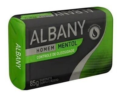 Imagem 2 de 2 de Sabonete Albany Homem Mentol Controle De Oleosidade 85g