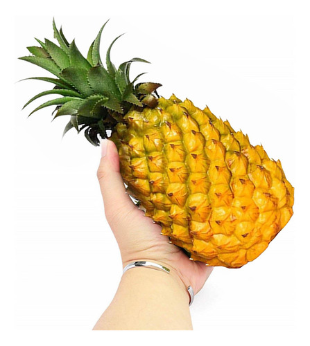 2 Pacotes De Abacaxi Artificial Moderno Estatueta De Frutas