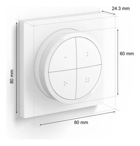 Pack 2x Philips Hue Tap Dial Switch White