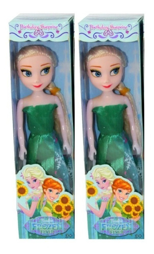 2 Muñecas Elsa Y Anna Frozen Primavera Juguete Niña Barbie