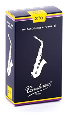 Cañas Vandoren Para Sax Alto 2 1/2 Sr2125 (10) Envio Gratis