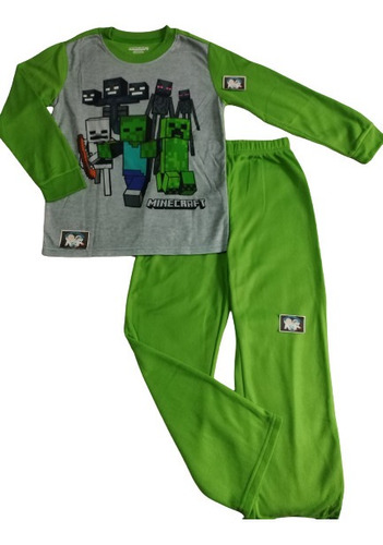 Pijama Térmica Minecraft Original Importada Niña O Niño.