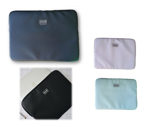 Funda Para Notebook Ecocuero Premium 30x38cm 15,6 C/bolsillo