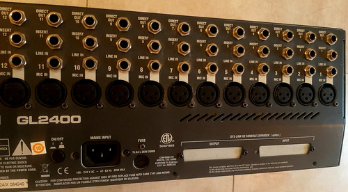 Consola Mixer Allen And Heath Inglesa Modelo Gl 2400 (Usado)