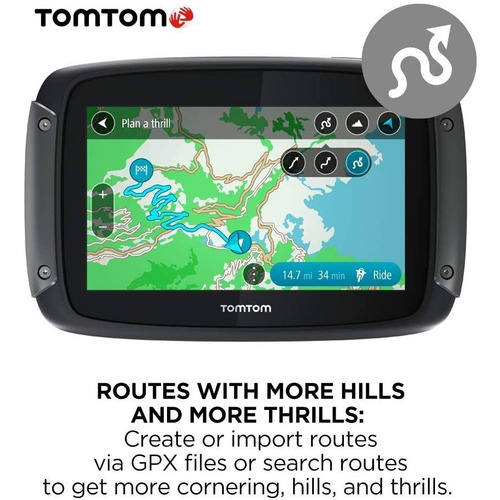 Imagen 2 de 8 de Tomtom Rider 550 Dispositivo Navegación Gps Para Motociclet