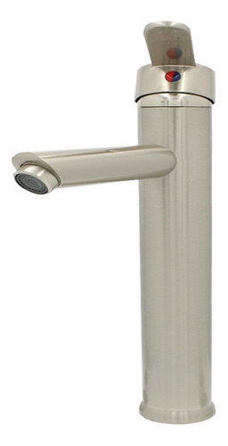 Imagen 2 de 4 de Llave Monomando Baño Lavabo Acero Inoxidable Satinado 30 Cm