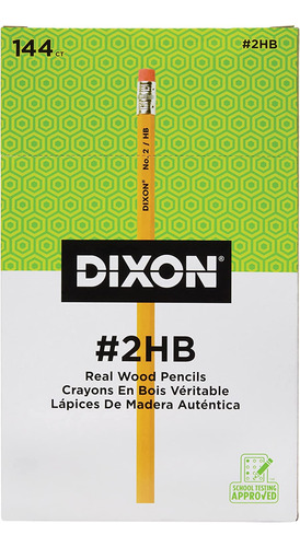 Dixon No2 Lápices Amarillos Carcasa De Madera Núcleo Negro 2