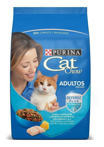 Imagen 1 de 1 de Alimento Cat Chow para gato adulto sabor pescado en bolsa de 15 kg