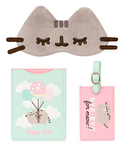 Set De Viaje Oficial De Pusheen, Soporte Para Pasaporte, Eti