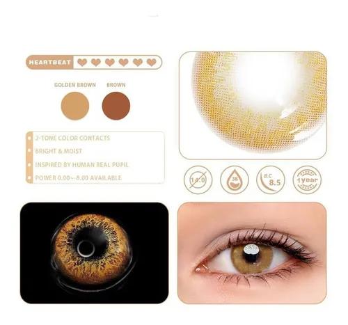 ¡ Lentes De Contacto Cosméticos Gold Destellos !!