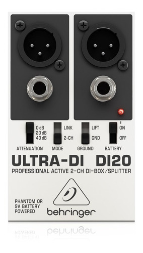 Caja Directa Behringer Ultra-di Di20 Activo 2-canales