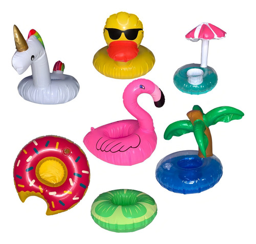 30 Inflable Salvavidas Portavasos Lata Flotador Alberca