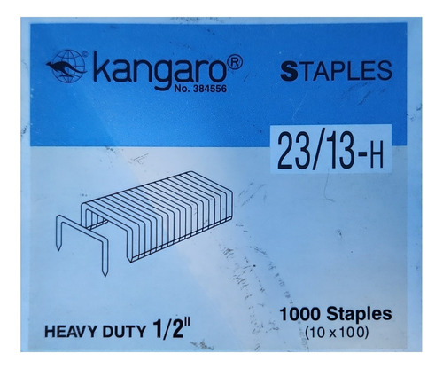 Broche Kangaro Nro 23/13-h X 1000u Heavy Duty 1/2  Staples