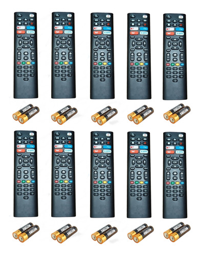Pack De 10 Unidades- Control Remoto Telecen Television Cable