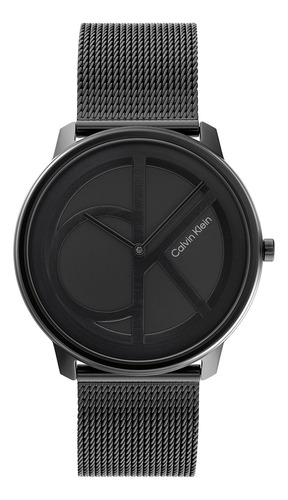 Reloj Para Unisex Calvin Klein Iconic Mesh 25200028 Negro