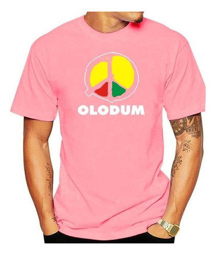 Camiseta Negra Olodum Logo Brazilian Music Concert Para Homb