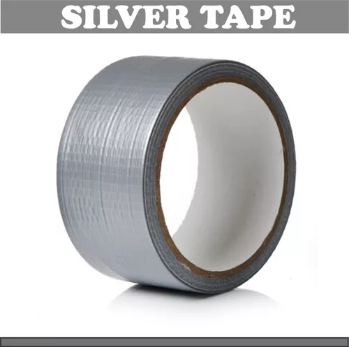 ACIT Cinta Americana gris universal, ancha y resistente, cinta gaffer, Tela  gris de 50mm x 25m, cinta americana plateada