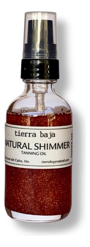 Tierra Baja Aceite Bronceador Natural Con Brillos Spf5- 60ml