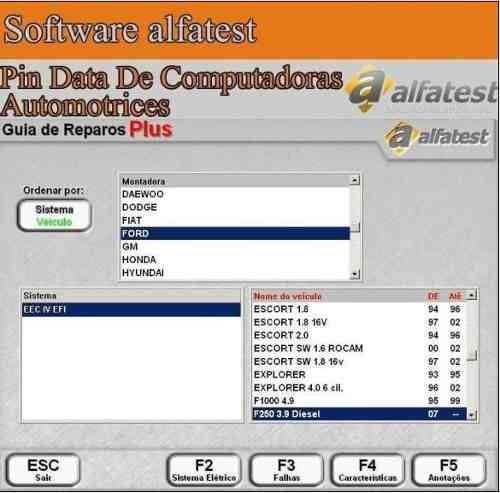 Software Pin Data De Computadoras Automotrices