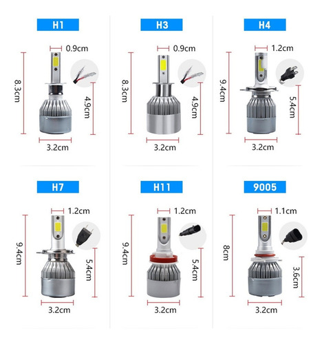 Kit Faros Delanteros Led Luz Alta Y Luz Baja For Dodge