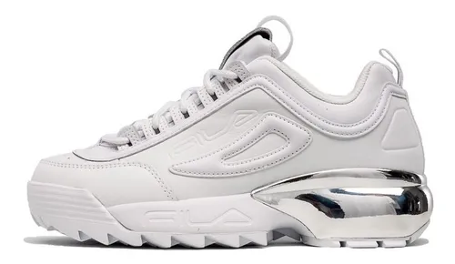 Tenis Fila Disruptor 2a Chrome Blanco De Dama