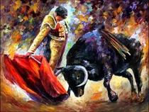 Comprar Cuadros Modernos Toreros Y Otros - Afremov 60 X 90