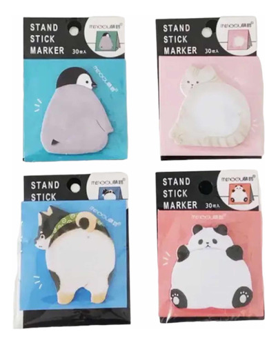 Pack X 4 Post It Animales