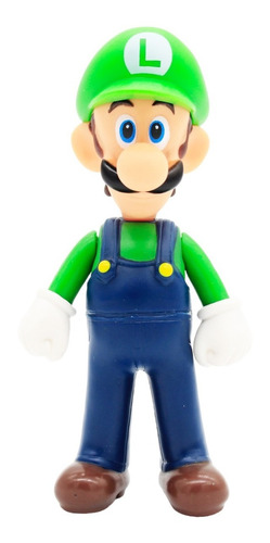 Figura De Mario Bros Original - Luigi 14cm - Bien Detallada