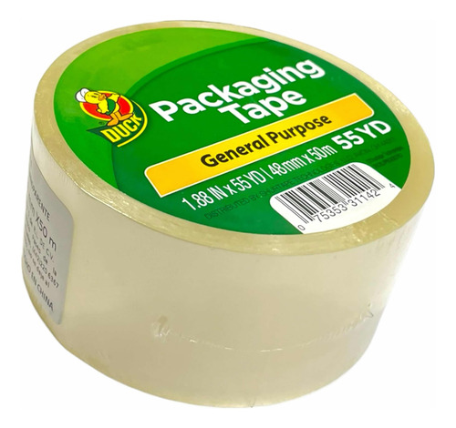 Pack 4x Cinta Transparente Duck Packing Tape Pro 48mm X 50m