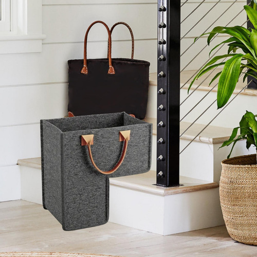 Cesta De Escalera Con Asas, Plegable, Moderna Y Ligera,