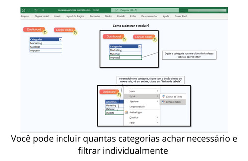 Sistema Excel Contas A Pagar/receber- Com Alerta Vencimento
