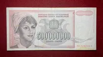 Comprar Billete 500000000 Dinara Yugoslavia 1993 Pick 125 A Millones