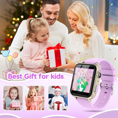 Reloj Inteligente Para Niños Incluye Protector Y Juegos