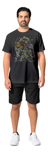 Polera Tortugas Ninja Moda Hombres Mujeres Juvenil