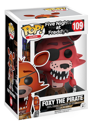 Funko Cinco Noches En Freddys - Foxy The Pirate Pop! Figura 