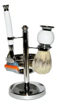 Comprar Jessamy Set De Barbero Metal Madera Brocha Jabonera Afeitado