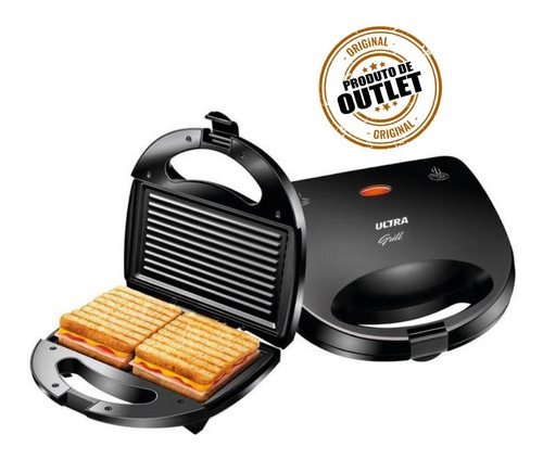 Sanduicheira E Grill Antiaderente Ultra Mondial - Outlet