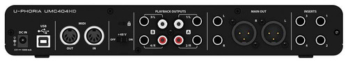 / Interfaz Midi Y De Audio Behringer Umc 404hd Audiófilo 4x4