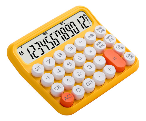 Calculadora De Tela Lcd De 12 Dígitos Com Botão Grande Padrã