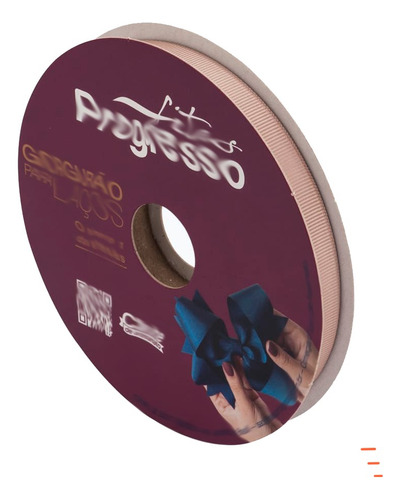 Fita De Gorgurão Para Laços Progresso N2 11mm A Cor Cor Avelã 2001 Liso