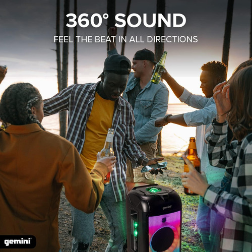Gplt-360 Caja De Altavoz Tipo Torre Para Fiestas Bluetooth,
