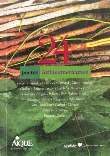 24 Poetas Latonoamericanos, De Vv. Aa.. Editorial Aique, Tapa Blanda En Español