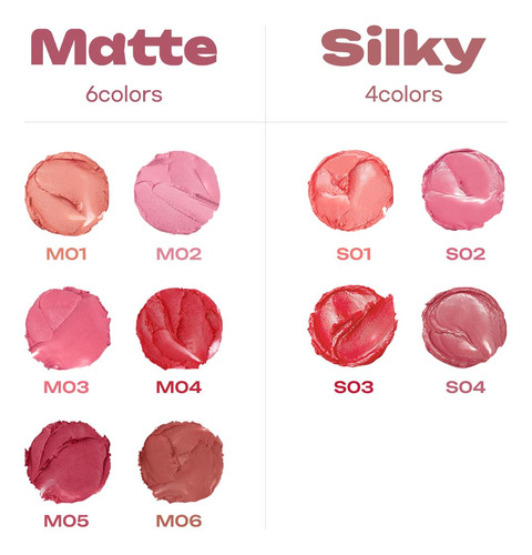 Peripera Slip On My Lip 10 Colores, Lápiz Labial Delgado Bri