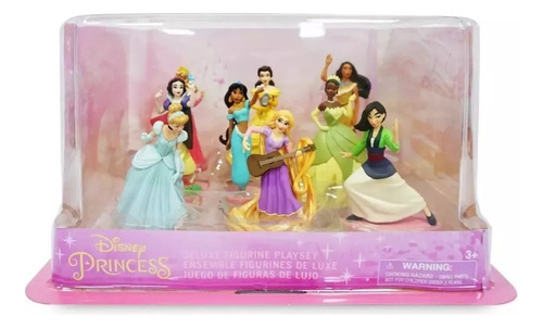 Disney Set X 9 Figuras Princesas Rapunzel, Cenicienta,etc.