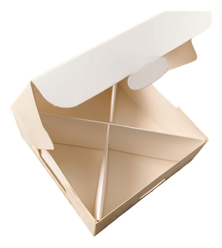 Caja Blanca S/visor + Divisores X 10-bombones-trufas-12*12*5