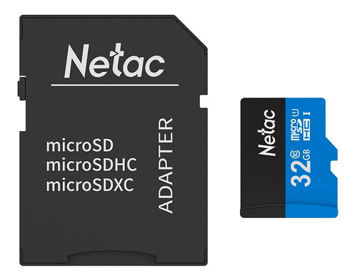 Cartão Memória Microsd 32gb 80mb/s Netac C Adap
