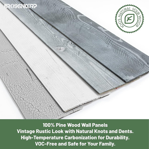 Paneles De Madera Pared Reciclada, Tablones De Pared, T...