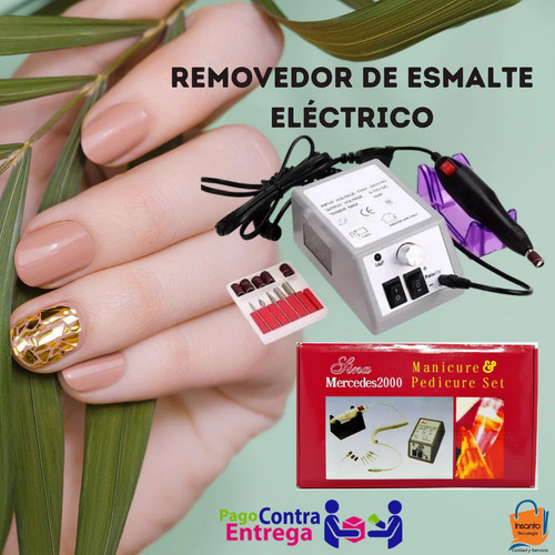 Pulidora De Uñas Profesional Manicure Pedicure + Accesorios