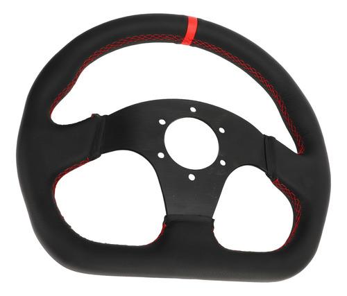 Volante De Coche Tipo D, Marco Negro, Cuero, Deportivo, Para