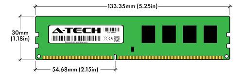 A-tech Ram 4gb Kit (2x2gb) Ddr3 1333 Mhz Pc3-10600 Dimm -...